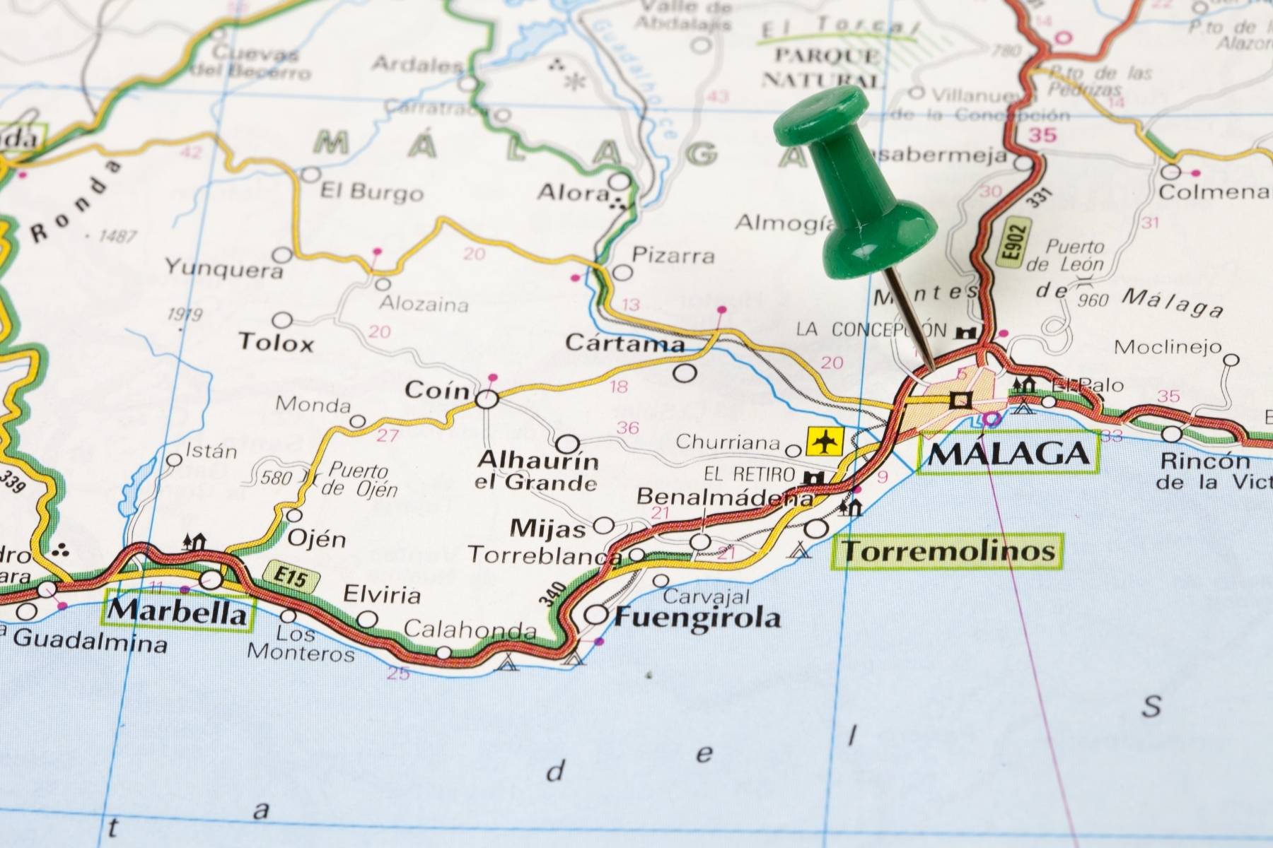 Malaga map