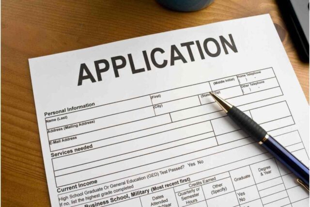 Vize başvurusu için kullanılan bir form veya kağıt.