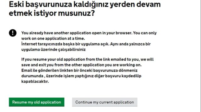 İngiltere vize Ücreti Ödeme ekranı