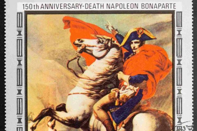 Napolyon Bonaparte'ın bir portresi.
