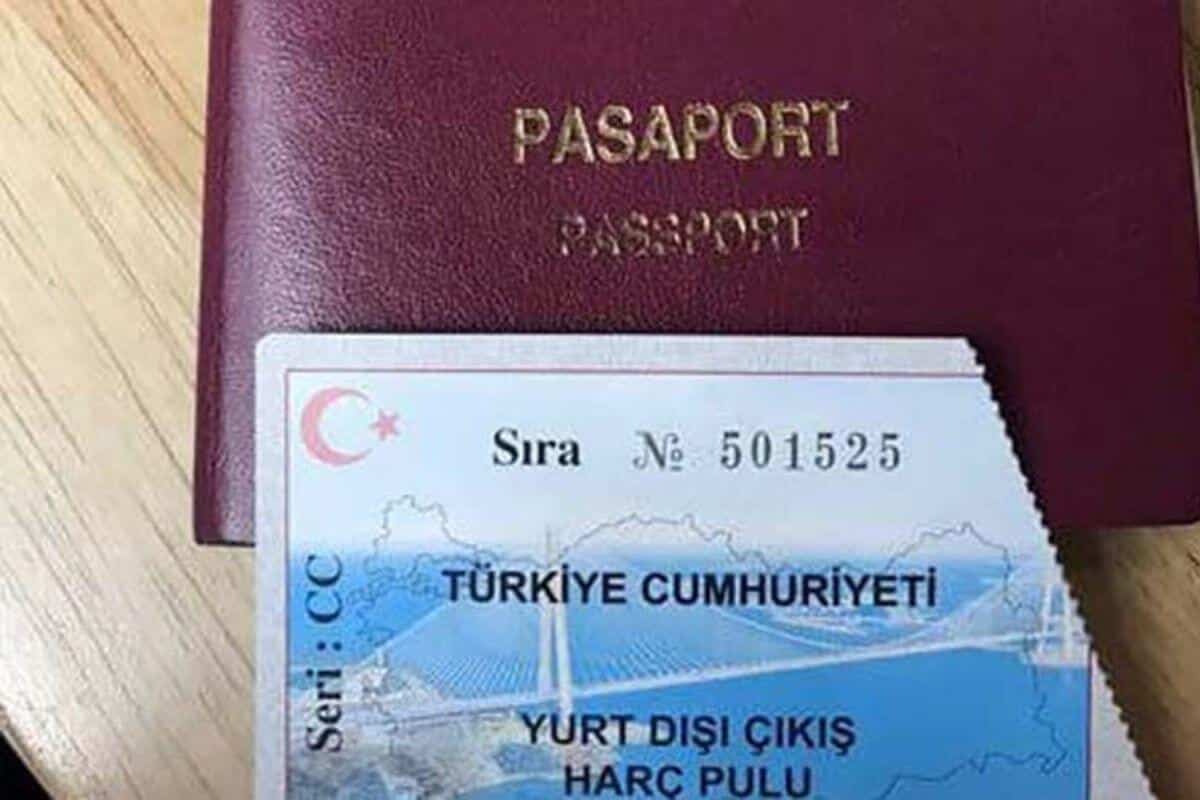 yurt dışı çıkış harç pulu