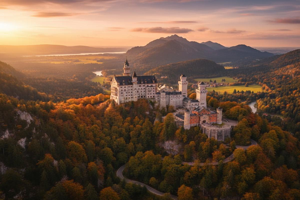 Almanya'nın dağlık bölgelerinde yer alan ünlü kaleler