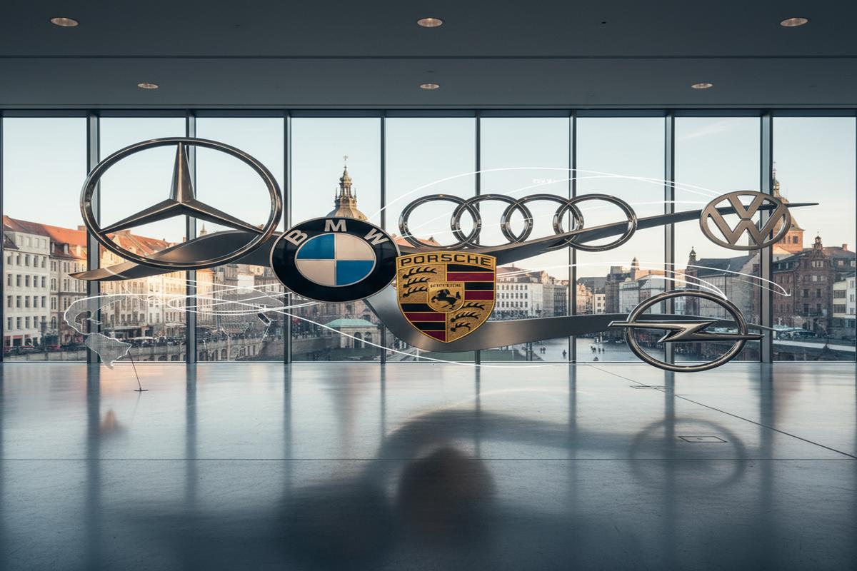 Alman otomobil markalarının logoları ve popüler modelleri
