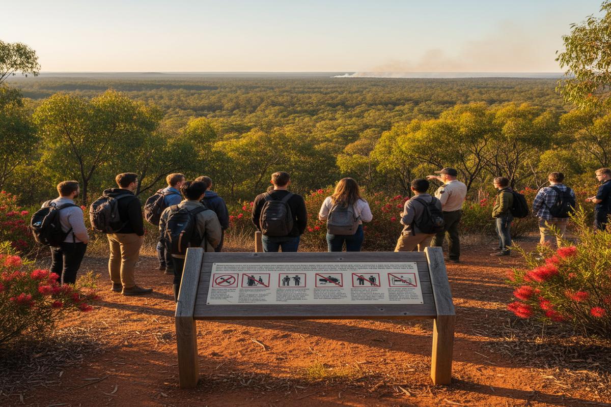 Avustralya'da yangın bilincini anlatan bilgilendirici görsel