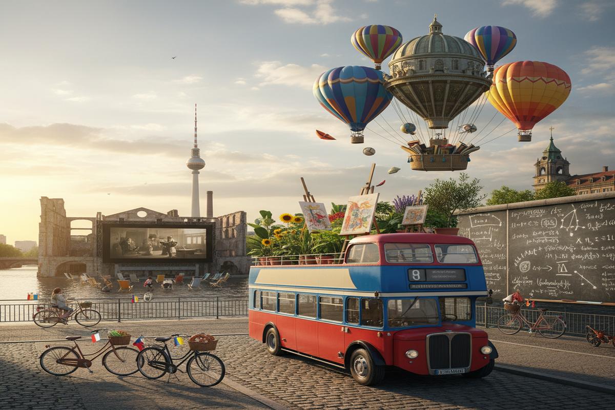 Berlin'de dil okulu sırasında yapılan aktivitelerden bir kare