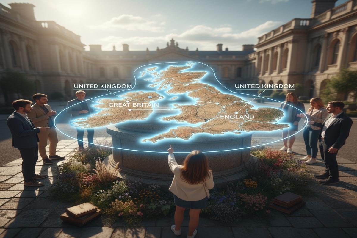 Birleşik Krallık ve İngiltere'nin harita üzerindeki konumları