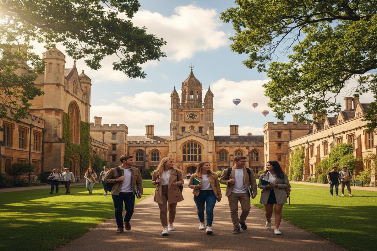 Birleşik Krallık'ın en iyi üniversiteleri kampüs görüntüsü