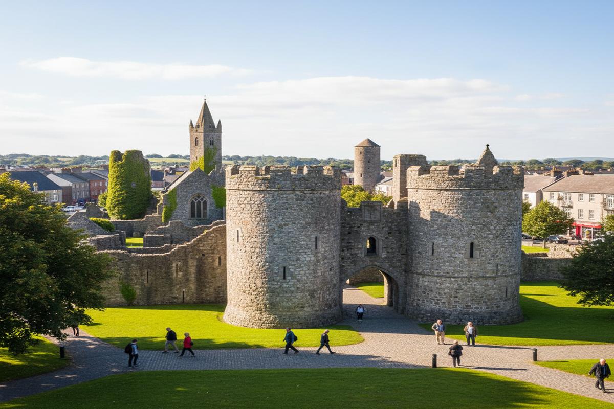 Drogheda şehrindeki ortaçağdan kalma tarihi yapılar