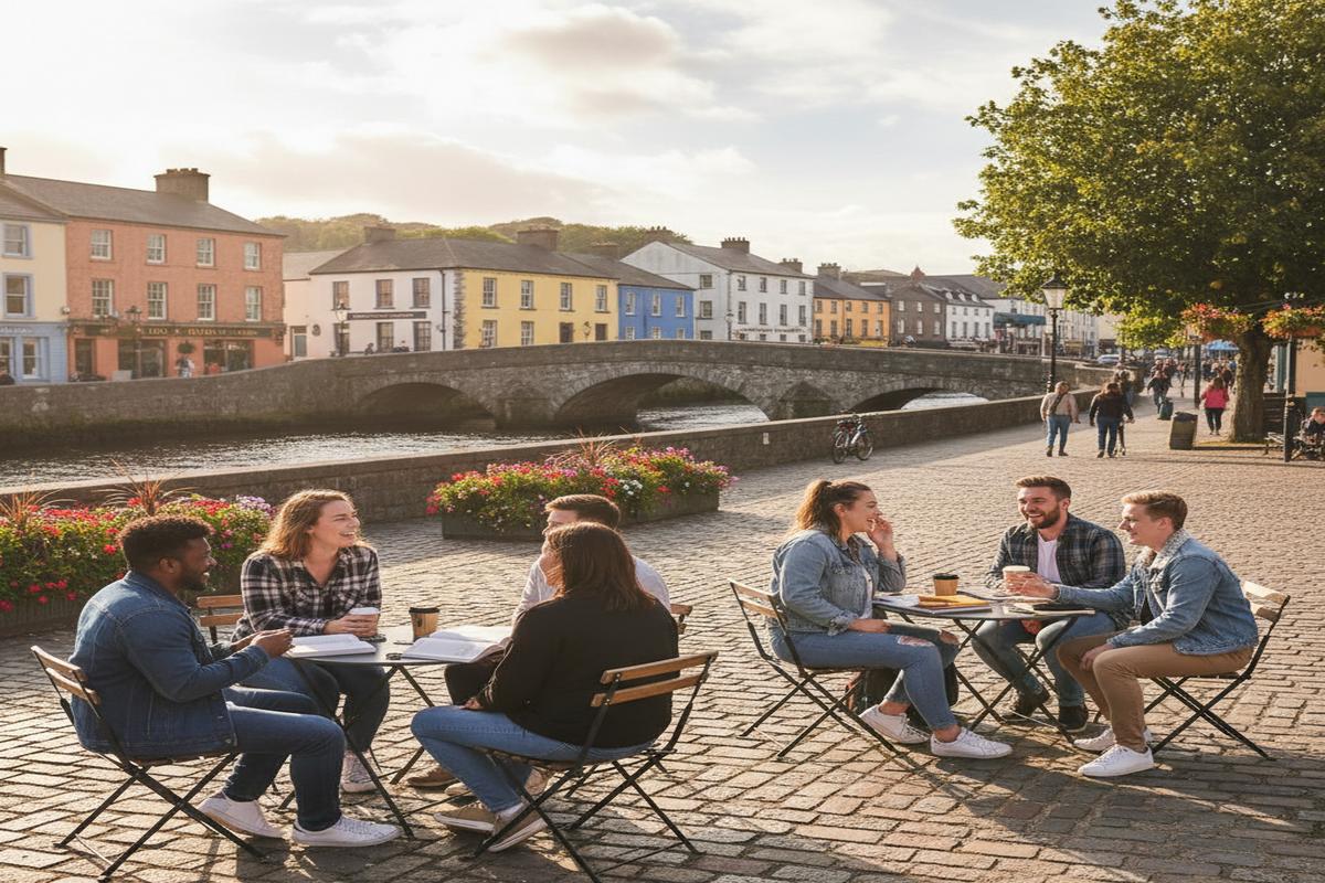 Drogheda’da İngilizce eğitimi alan öğrenciler