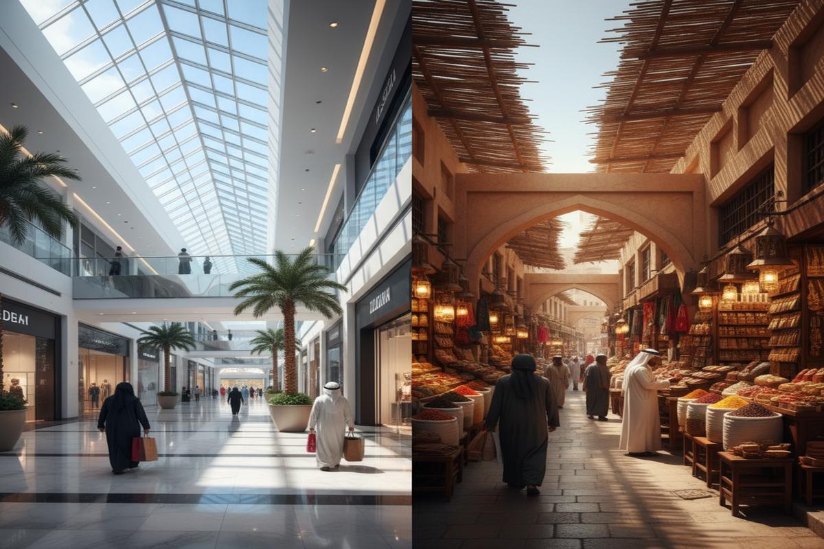 Dubai'de popüler çarşılar ve alışveriş merkezleri