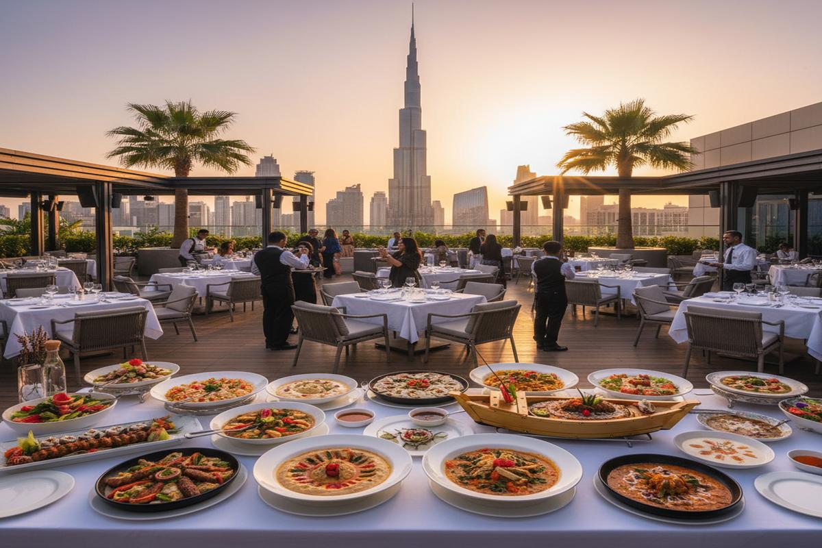 Dubai'nin öne çıkan restoranları ve çeşitli yemek seçenekleri