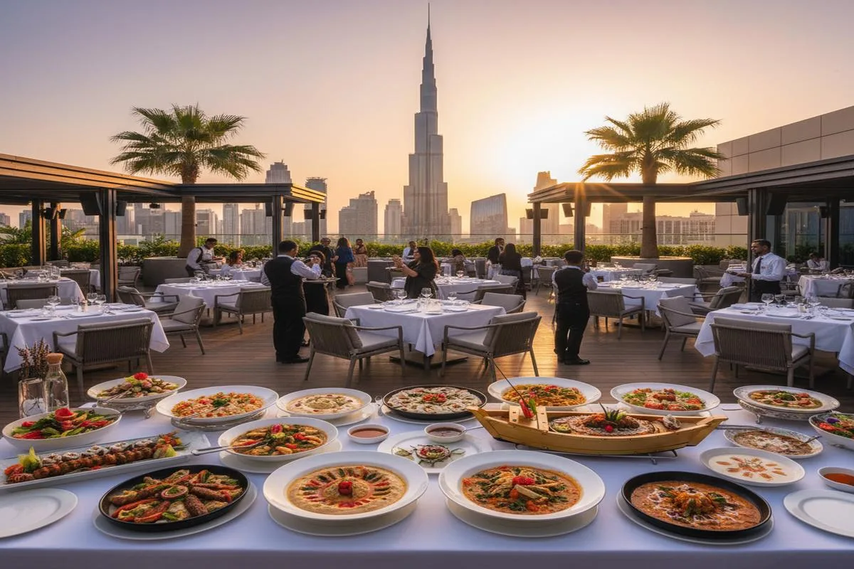 Dubai'nin öne çıkan restoranları ve çeşitli yemek seçenekleri