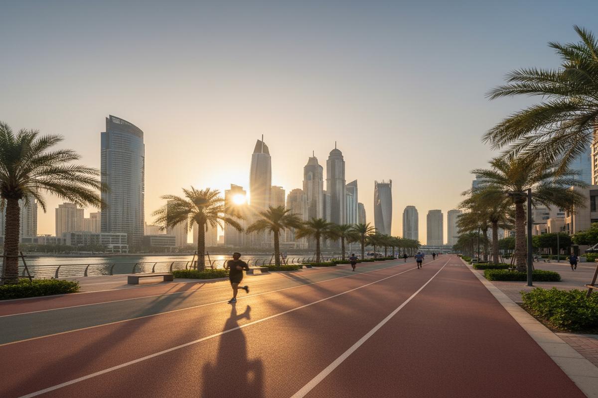 Dubai'deki en iyi koşu parkurları ve manzaraları