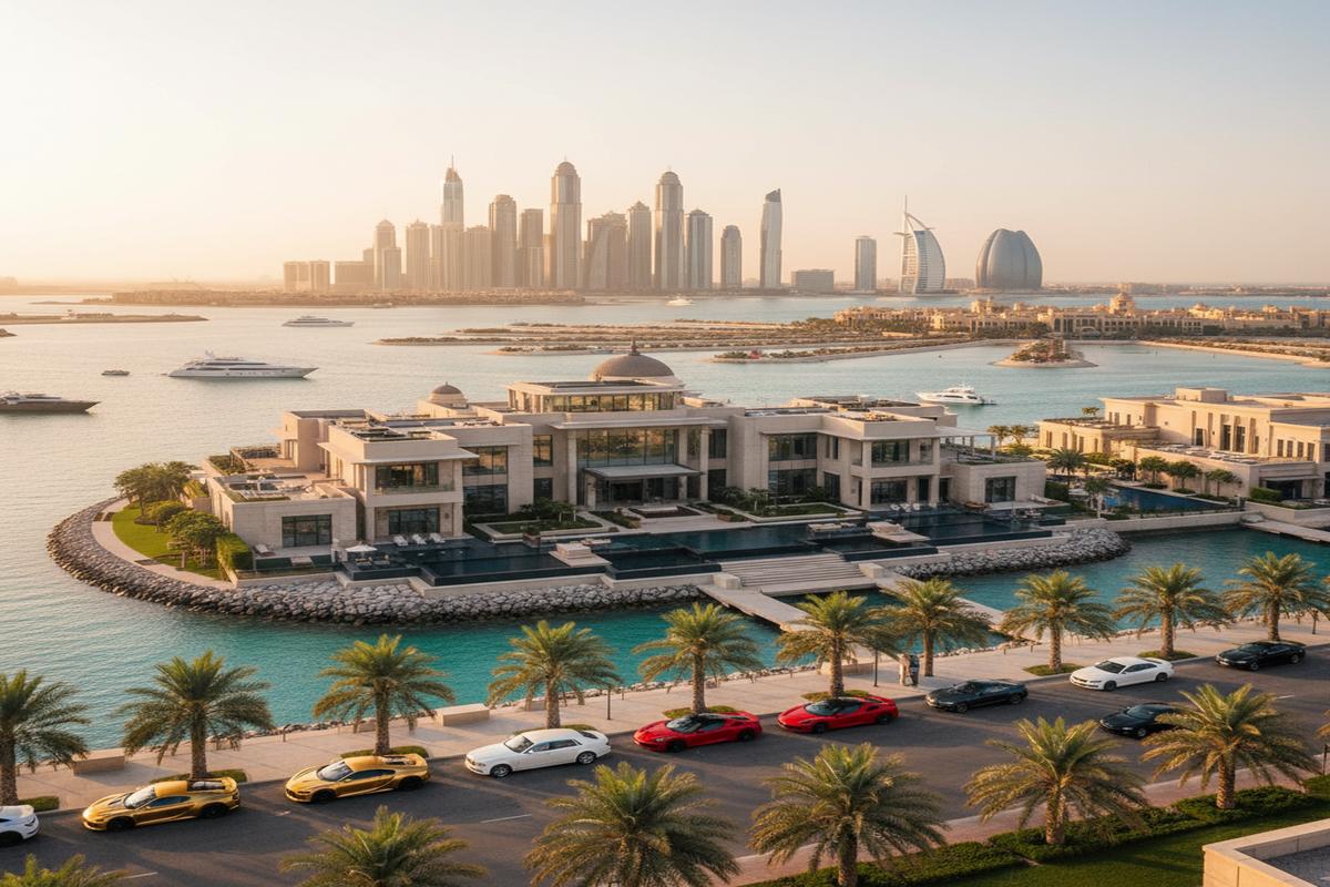 Dubai'de lüks yaşamı simgeleyen pahalı ev, araba ve otel