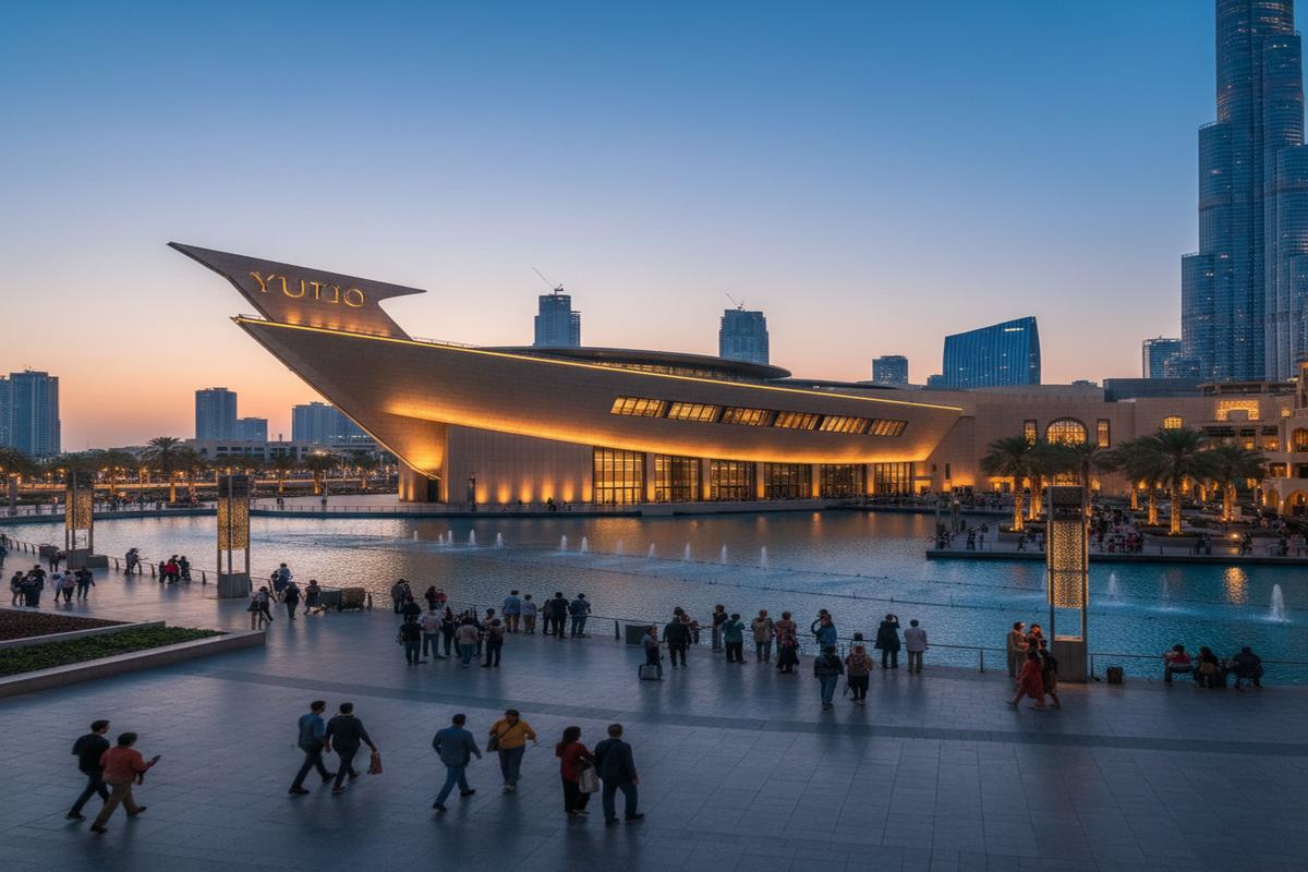 Dubai Opera binası ve modern tasarımı