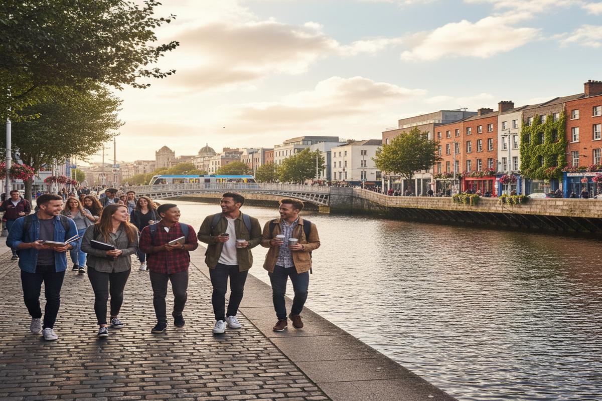 Dublin sokakları ve öğrenci yaşamı