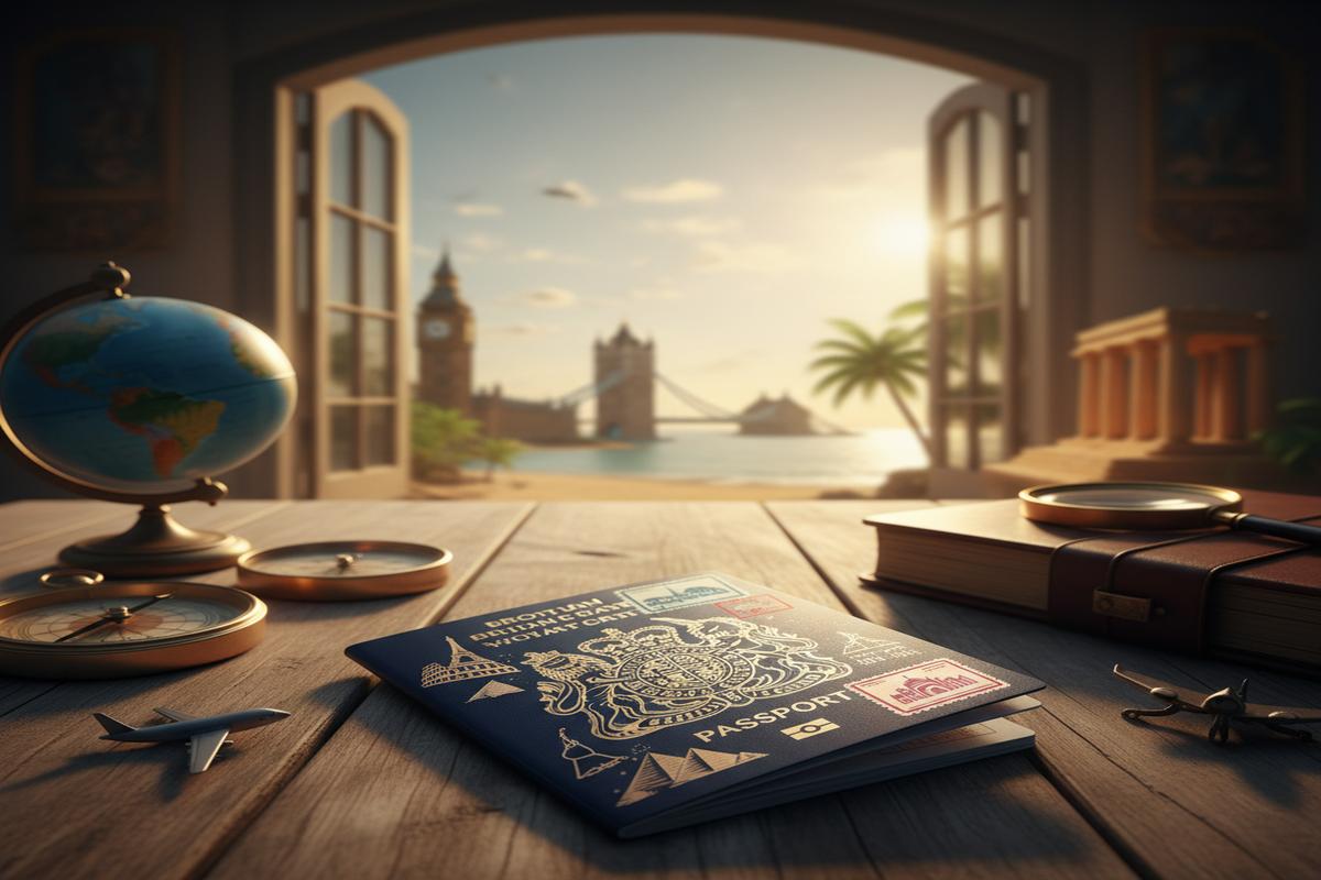 İngiliz pasaportu ile dünyayı dolaşan bir kişi