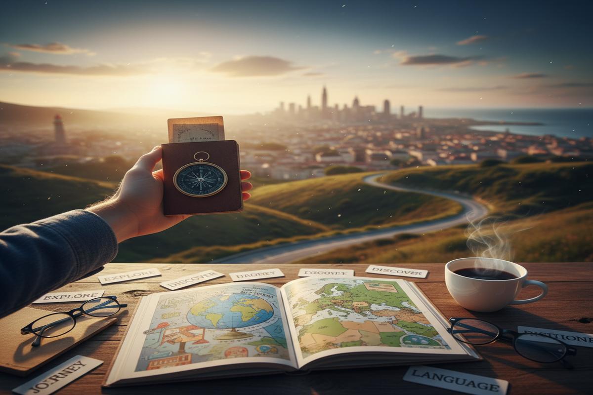 İngilizce öğrenen bir öğrenci ve yurtdışında dil eğitimi fırsatları