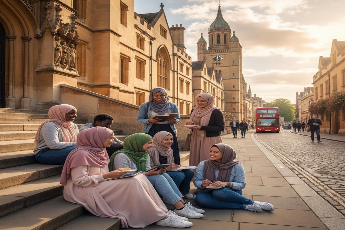 İngiltere'de başörtülü bir öğrenci güncel rehber