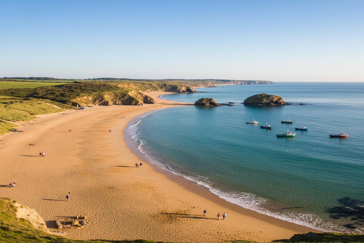 İngiltere'nin en iyi plajlarının genel görünümü