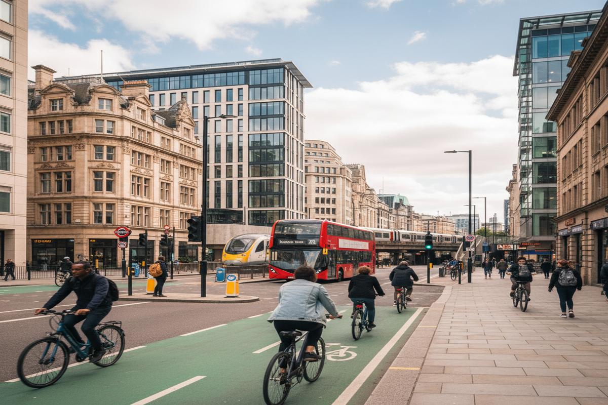 İngiltere şehir içi otobüs, metro ve bisiklet ulaşımı