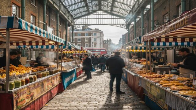 İngiltere Sokak Lezzetleri ve En Popüler Sokak Yemekleri Pazarları (Güncel Rehber)