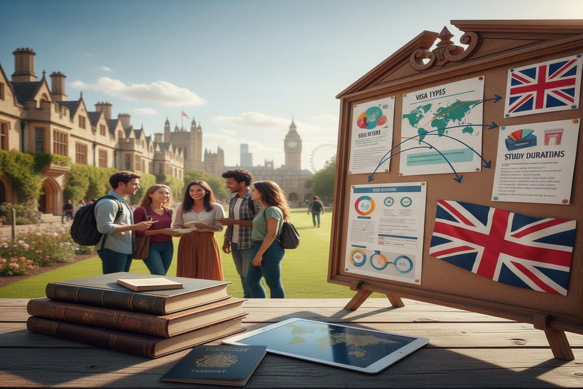 İngiltere'de dil eğitimi almak isteyen öğrenciler için vize başvurusu ve süreç tablosu