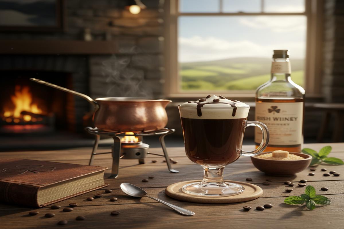 Irish Coffee hazırlanışı ve sunumu