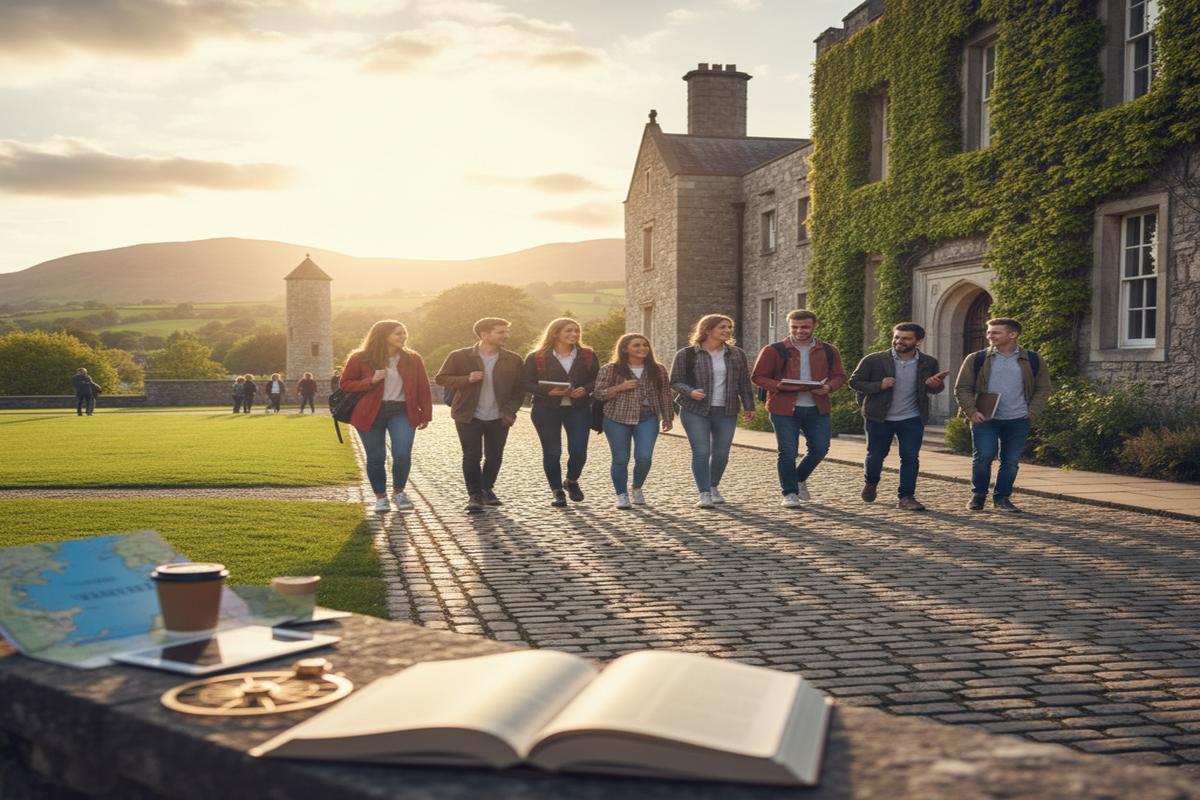 İrlanda’da öğrenci olarak çalışan gençler