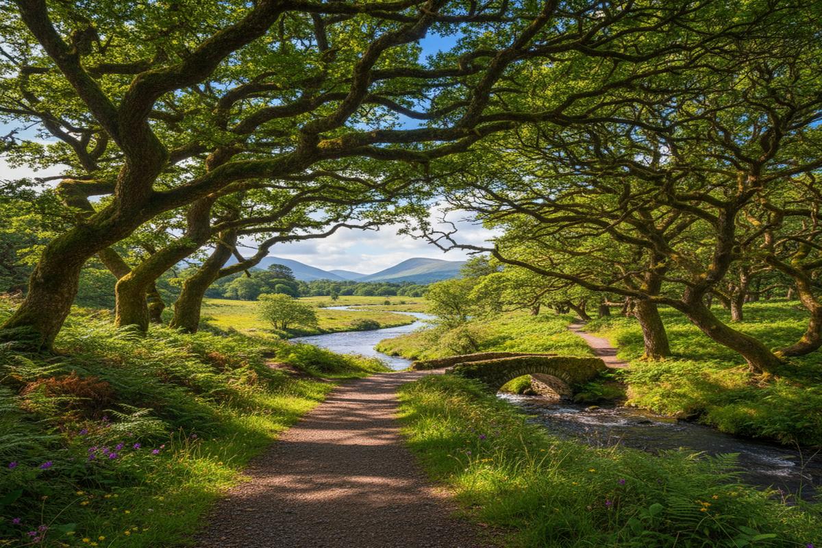 Limerick'te doğa yürüyüşü yapan öğrenciler