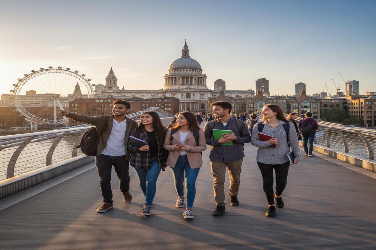Londra’da dil eğitimi alan uluslararası öğrenciler