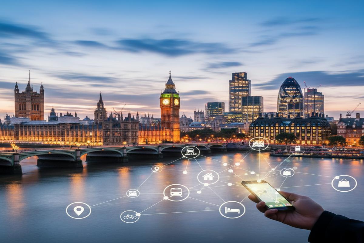 Londra'da hayatı kolaylaştıran mobil uygulamaların kullanımı