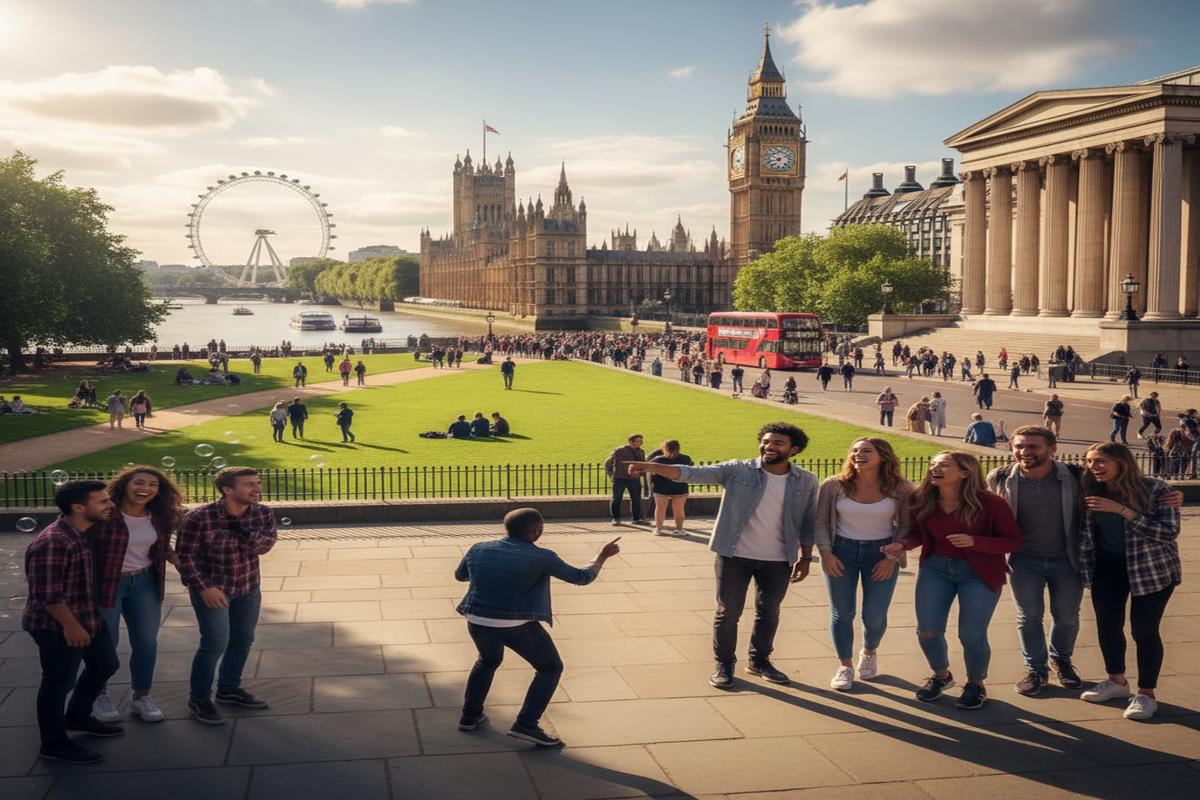 Londra'da ücretsiz yapılacak aktiviteler ve park manzarası