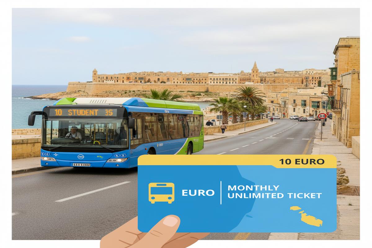 Malta’da Ulaşım: Aylık Sınırsız Bilet Sadece 10 Euro!