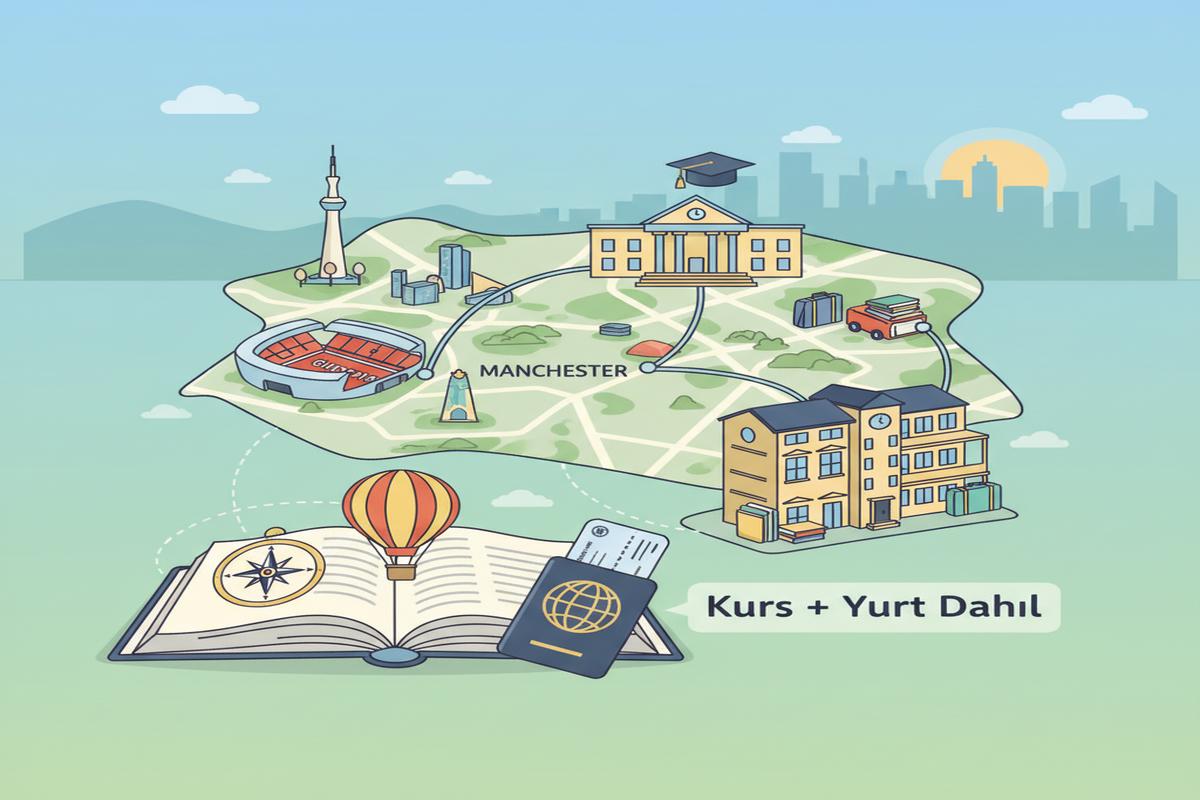 Manchester Dil Okulu Fırsatları: Kurs ve Yurt Dahil!