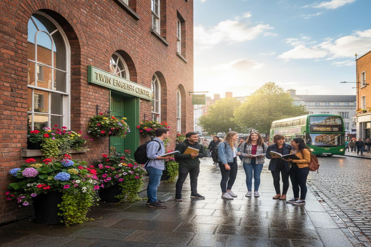 Twin English Centre Dublin'in şehir merkezindeki okul binası