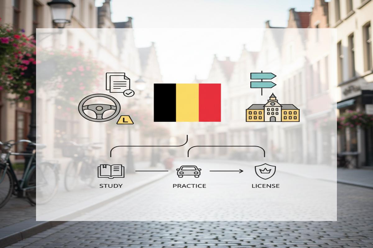 Belçika’da Ehliyet Alma Rehberi: Şartlar, Sınavlar, Maliyetler