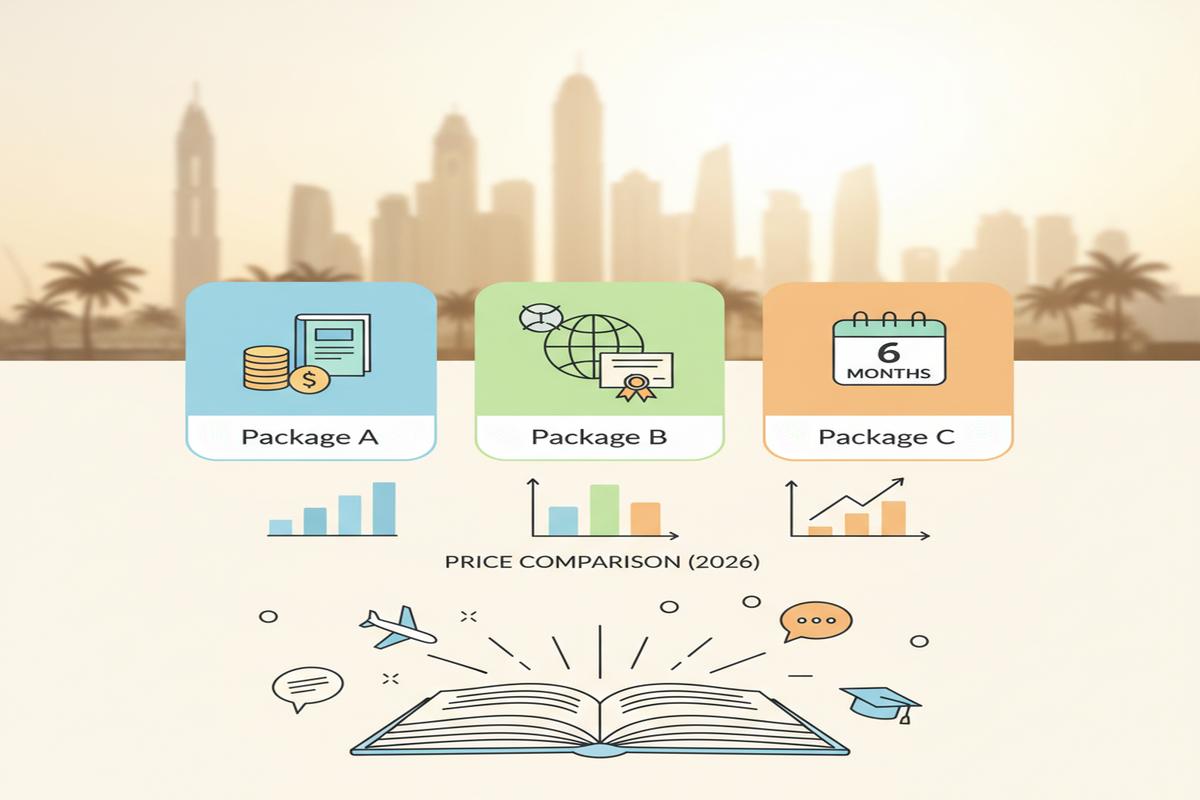 Dubai Dil Okulu Fiyatları 2026: 6 Aylık Paket Kıyaslaması