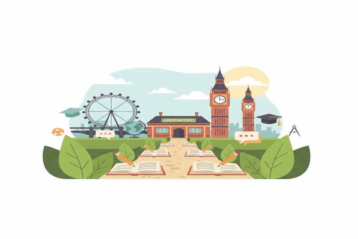 English Path Greenford Londra: Kampüs, Konaklama, Maliyet