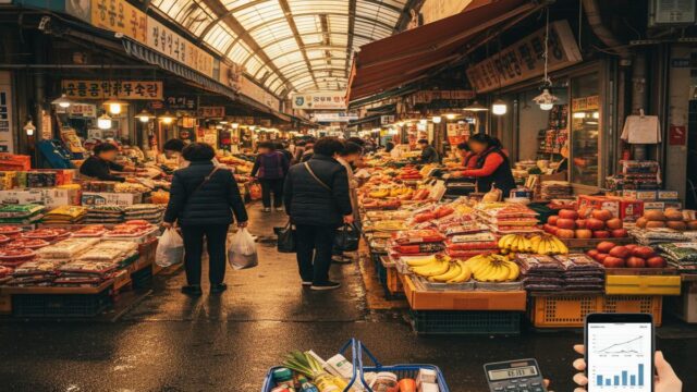 Güney Kore market fiyatları ve alım gücü rehberi