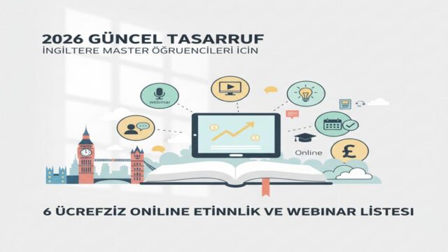 İngiltere Master 2026: Ücretsiz Webinarlarla Bütçe Tasarrufu