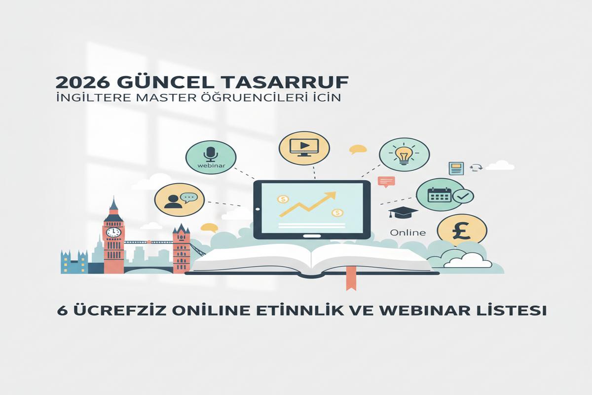 İngiltere Master 2026: Ücretsiz Webinarlarla Bütçe Tasarrufu