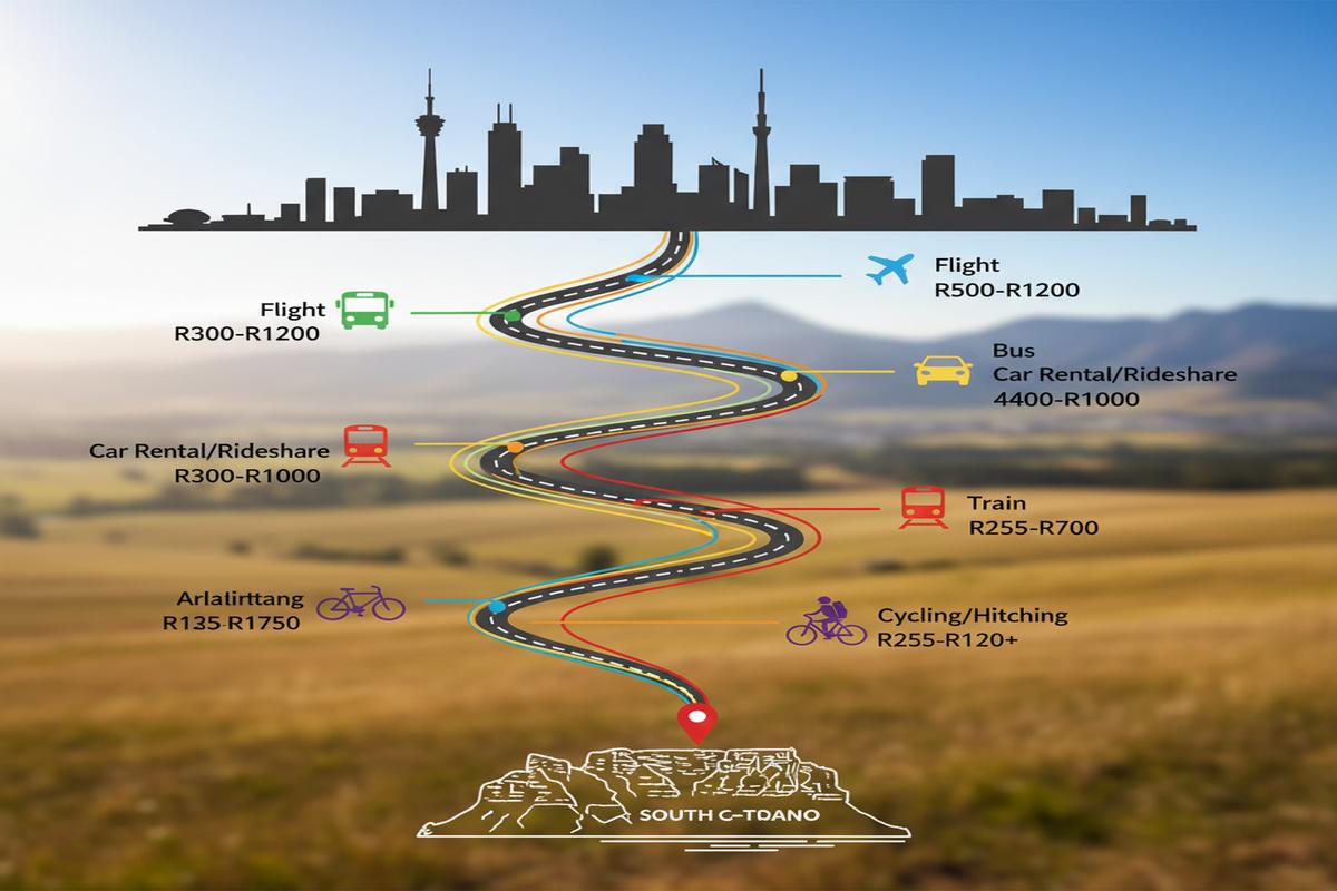 Johannesburg Cape Town Ucuz Ulaşım: Fiyatlar ve İpuçları