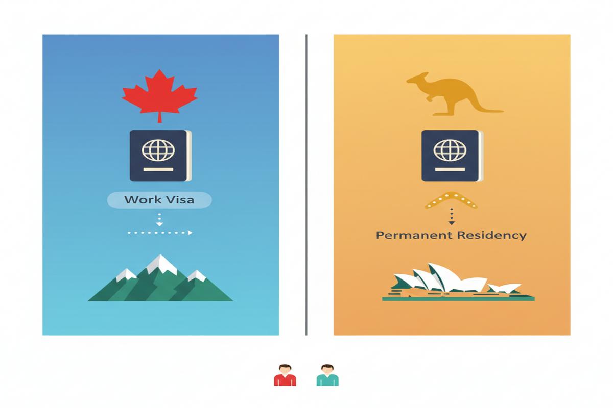 Kanada Avustralya PR Geçişi: Çalışma İzni Rehberi
