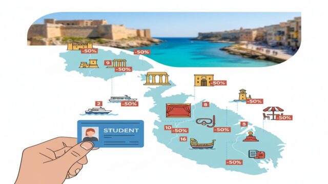 Malta’da Öğrenci Kartı ile %50 İndirimli 10 Mekan Rehberi