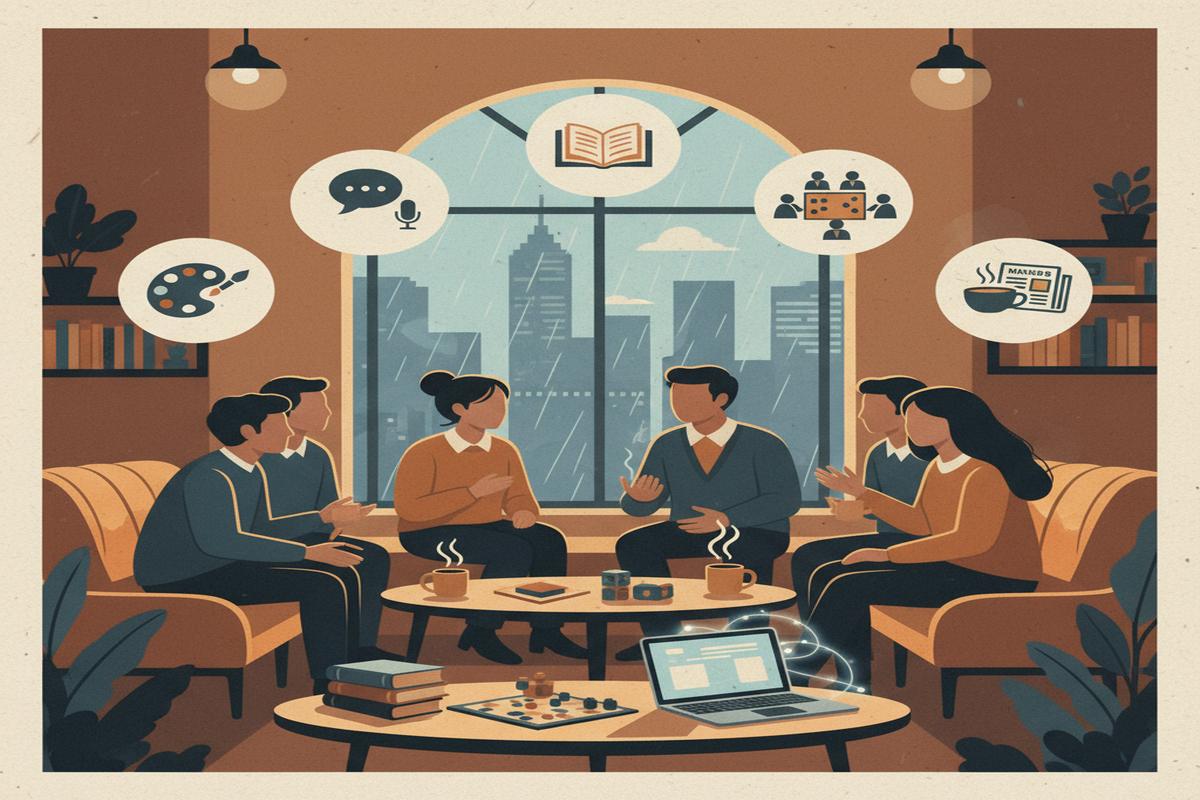 Melbourne Kışında Ücretsiz İngilizce Konuşma Pratiği