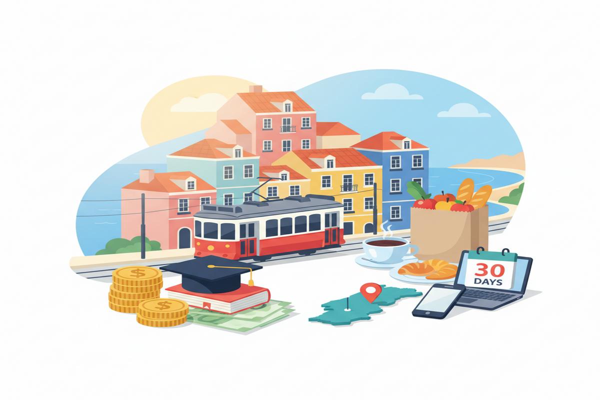 Portekiz’de Öğrenci Yaşam Maliyeti: Güncel Bütçe Rehberi