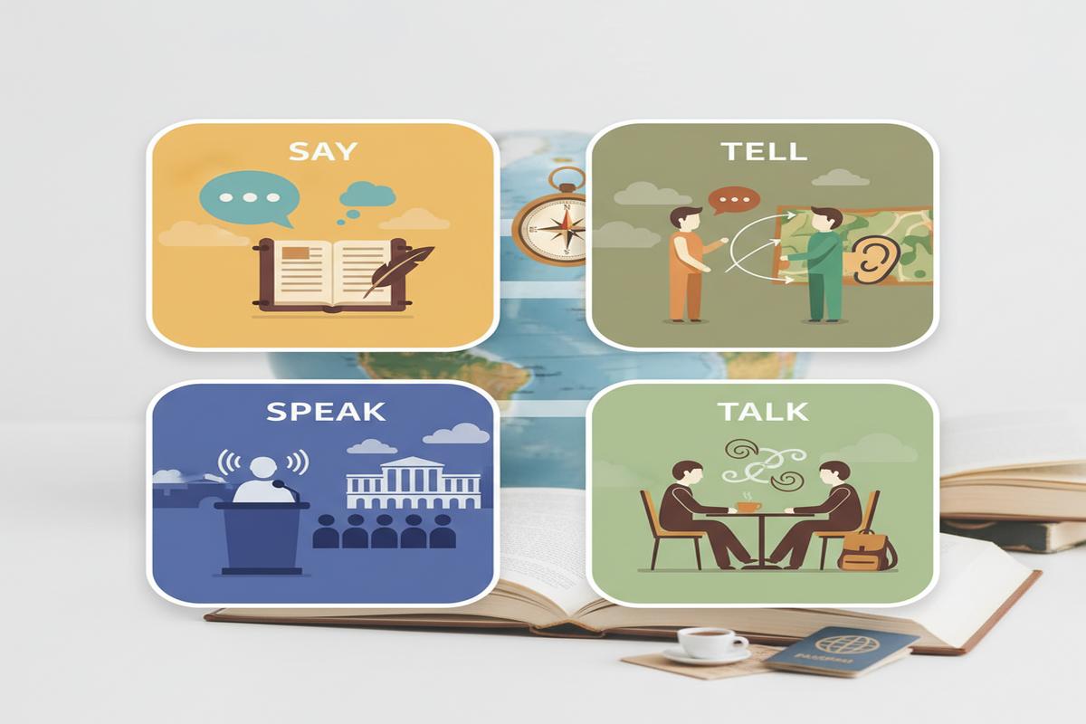 Say, Tell, Speak, Talk farkı: Doğru kullanım rehberi