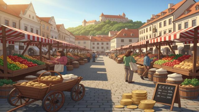 Slovakya market fiyatları: öğrenci bütçesi rehberi