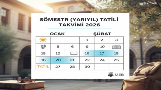 2026 Sömestir Tatili Ne Zaman? İşte Detaylı Takvim